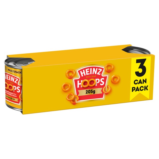 Heinz Spaghetti Hoops in tomato sauce triple pack, UK version