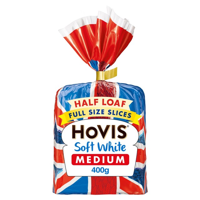 Hovis Soft White Medium bread 400g, UK version