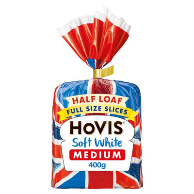 M&S Hovis Soft White Medium Sliced White Bread 400g- Buy online at McGrocer