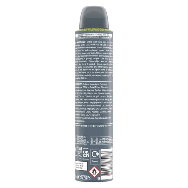 Dove Men+Care Sport Fresh Antiperspirant Spray 200ml - British product