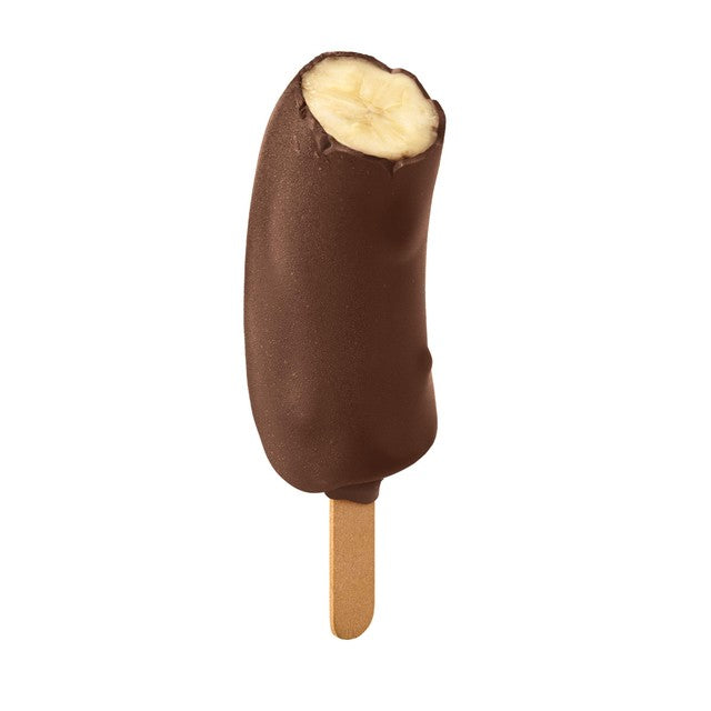 PUKPIP frozen chocolate-covered banana snack 3 x 70g, imported from the UK
