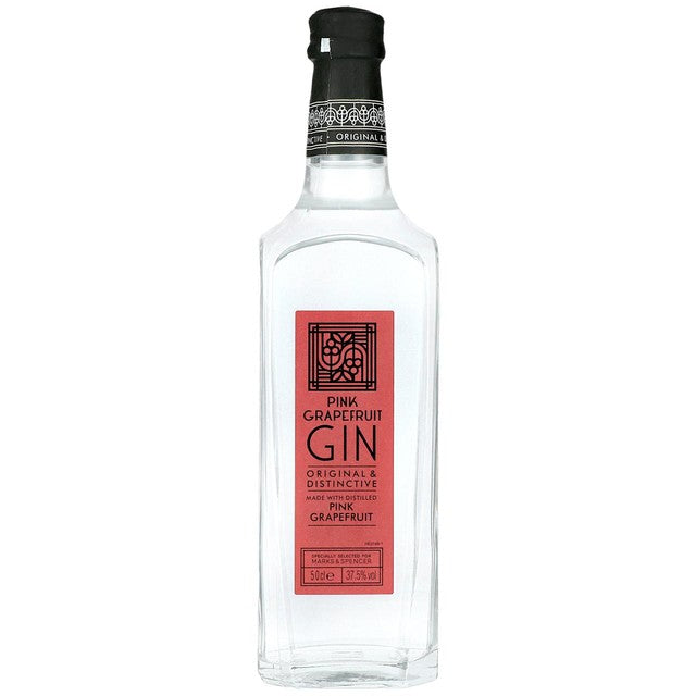 M&S Pink Grapefruit Gin 50cl, imported from the UK