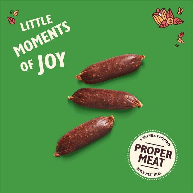 Lily's Kitchen Cracking Pork and Apple Sausages dog treats 70g, UK version