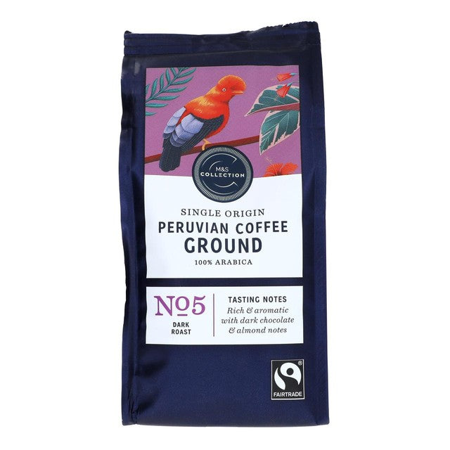 M&S Peruvian ground coffee 227g, imported from the UK