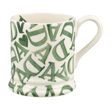 Emma Bridgewater D.A.D Green 1/2 pint mug - British product