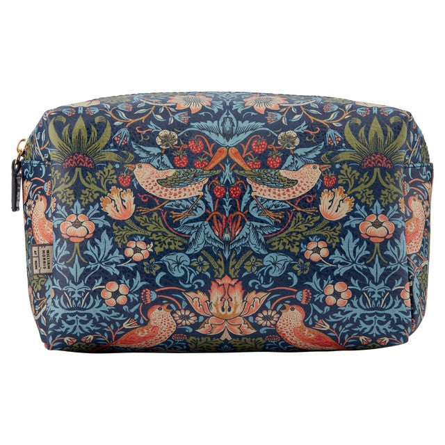 William Morris Strawberry Thief large wash bag blue, British brand