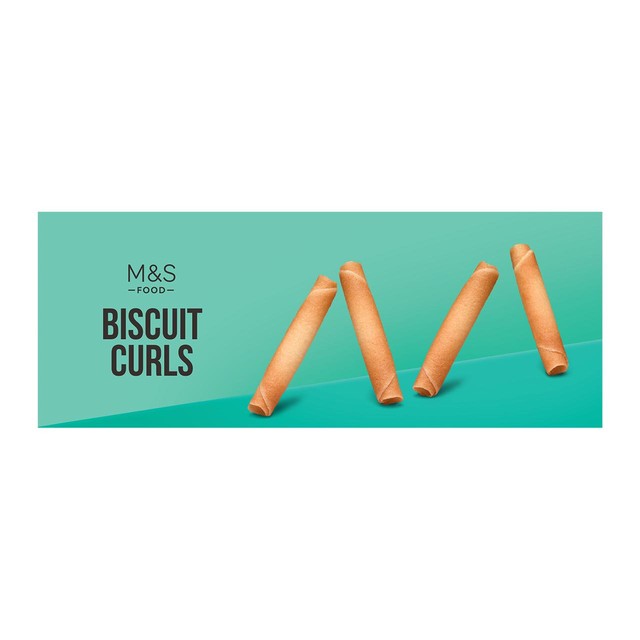 M&S vanilla flavour biscuit curls 200g, imported from the UK