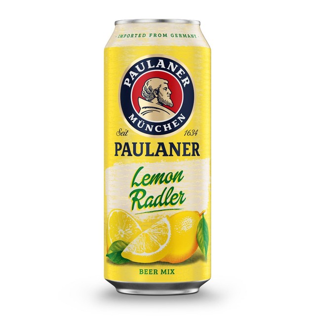 Paulaner Lemon Radler 500ml, imported from the UK