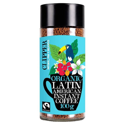 M&S Clipper Latin American Fairtrade Organic Medium Roast Freeze Dried Instant Coffee 100g- Buy online at McGrocer