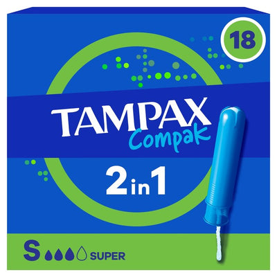 M&S Tampax Compak Super Tampons mit Applikator 18er Packung – Jetzt bei McGrocer kaufen
