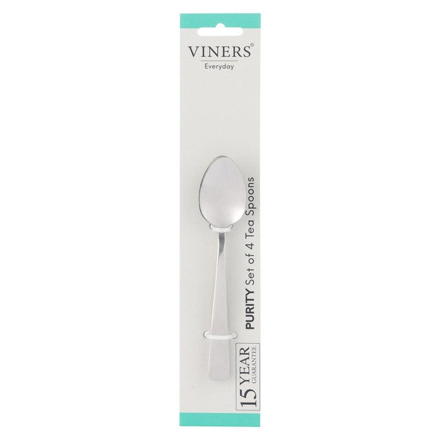 Viners Everyday Purity 4 piece teaspoon set (British brand)