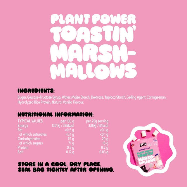Epic Plant Power Toastin marshmallows, British product