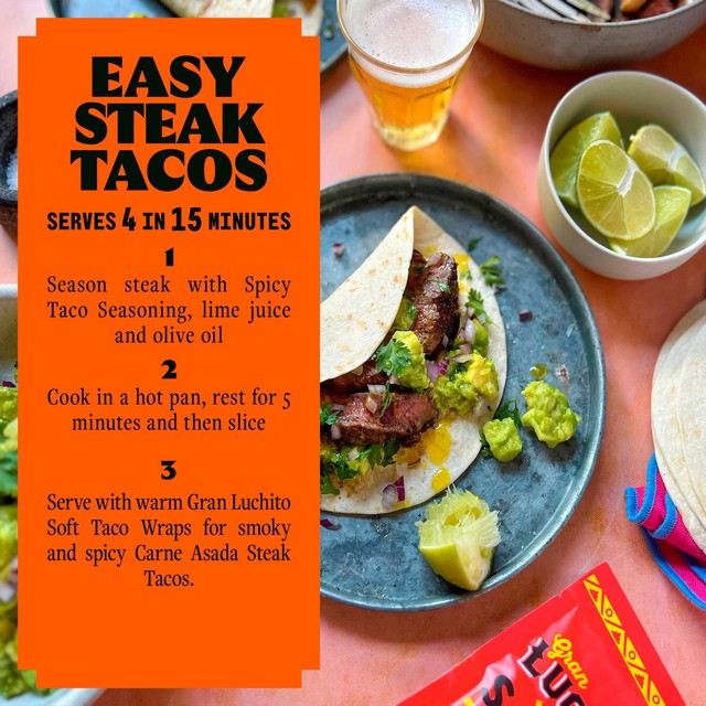 Gran Luchito Soft Taco Wraps 10er-Packung, UK-Version