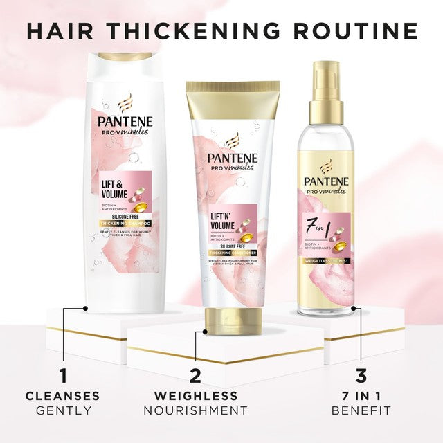 Pantene Lift & Volume Shampoo Biotin & Rose Water 400ml, imported from the UK