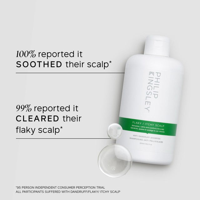 Philip Kingsley Flaky Itchy Scalp Anti-Dandruff Shampoo 500ml, imported from the UK