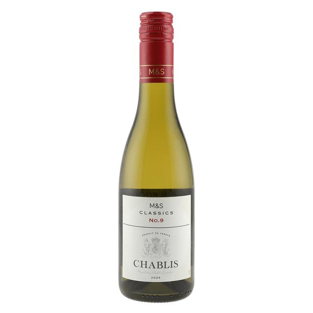 M&S Classics Chablis white wine 37.5cl, imported from the UK