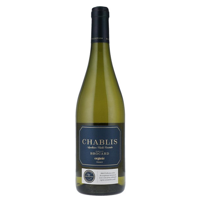 M&S organic Chablis white wine 75cl, imported from the UK