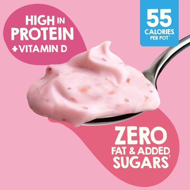 Light & Free raspberry Greek style yoghurt 4 x 115g multipack, UK version