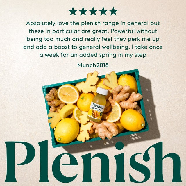 Plenish ginger immunity shot 60ml, imported from the UK