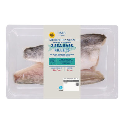 M&S M&S 2 Wolfsbarschfilets 180g - Online bei McGrocer kaufen