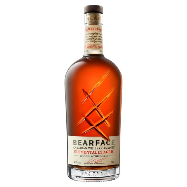 Bearface Triple Oak Elementally Aged Canadian Whisky 70cl - British product