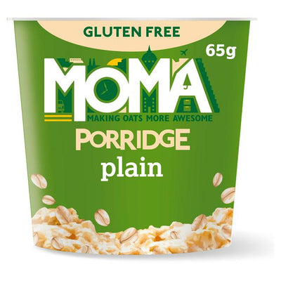 Sainsburys MOMA Plain Gluten Free Jumbo Oat Porridge Pot 65g- Buy online at McGrocer