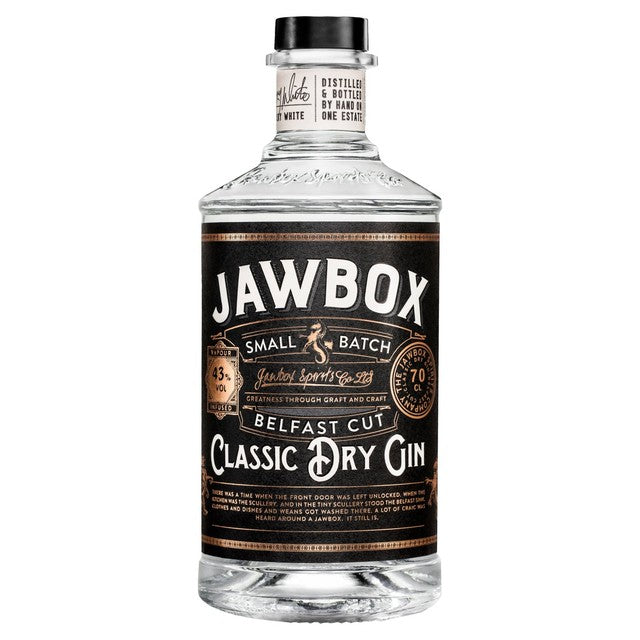 Jawbox Small Batch Gin 70cl, UK version