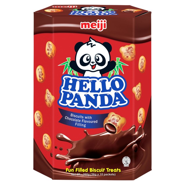 Hello Panda Chocolate Biscuits 10x26g, imported from the UK