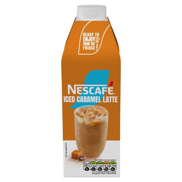 Nescafe Iced Coffee Caramel Latte 750ml, imported from the UK