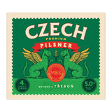 M&S Czech Pilsner Lager 4 x 330ml cans, imported from the UK
