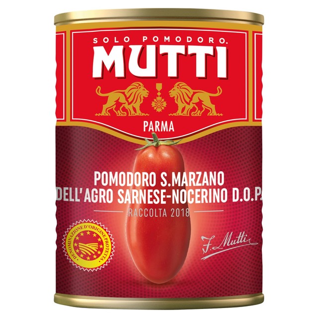 Mutti San Marzano peeled tomatoes 400g, imported from the UK
