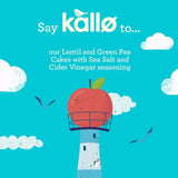 Kallo sea salt and cider vinegar lentil and pea cakes 122g, UK version