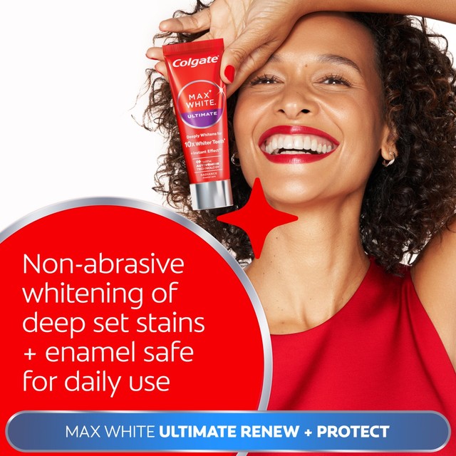 Colgate Max White Ultimate Renewal whitening toothpaste 75ml - British product