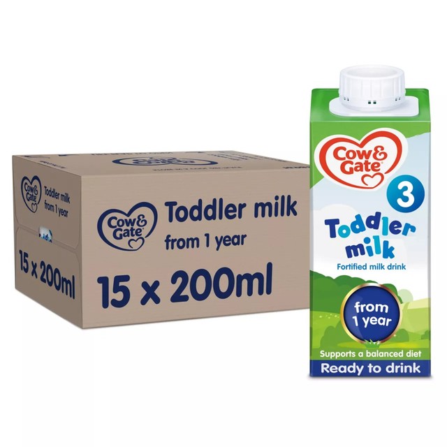 Cow & Gate toddler milk formula ready to feed 15x200ml multipack - British product