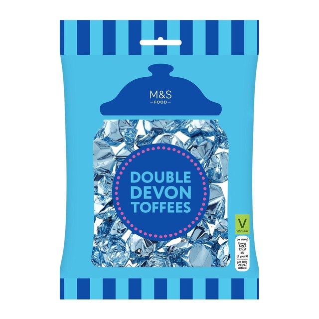 M&S Double Devon Toffees 225g, imported from the UK