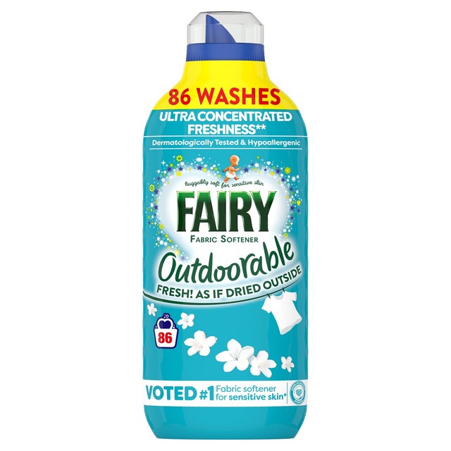 Fairy Outdoorable fabric conditioner 86 washes, imported from the UK