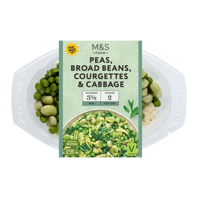 M&S Mélange de légumes Super Verts en couches avec beurre à la menthe Accompagnement de légumes mélangés 275g