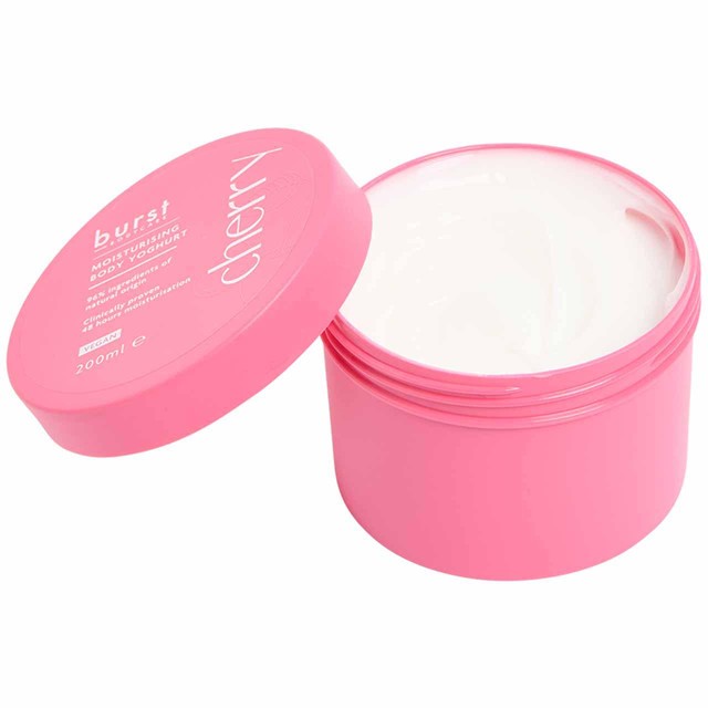 M&S Cherry Body Yoghurt 200ml, imported from the UK