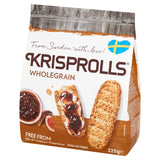 Pagen Krisprolls wholegrain crispbread 225g, imported from the UK