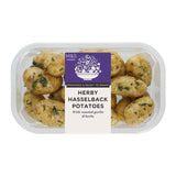 M&S herby Hasselback potatoes 750g, UK version