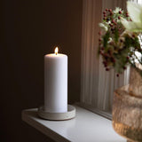 Liljeholmens white pillar candle 68x180mm - British product