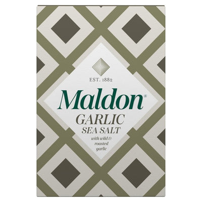 M&S Maldon Wild and Roasted Garlic Sea Salt 100g- Buy online at McGrocer