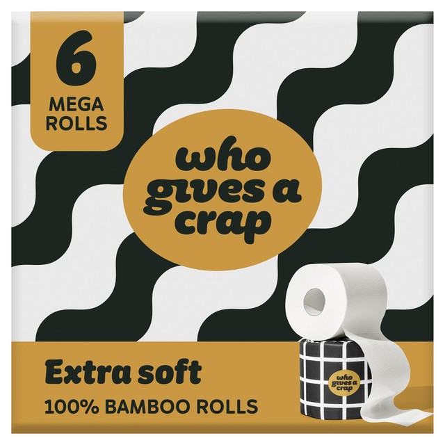 Who Gives A Crap extra soft toilet rolls 6 pack (British brand)