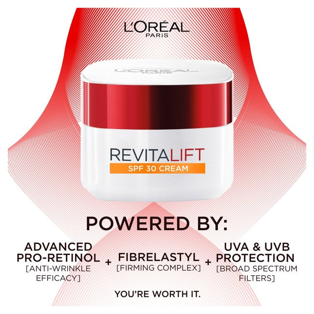 L'Oreal Paris Revitalift Day SPF30 day cream 50ml, UK version