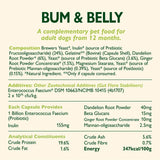 Lily's Kitchen Bum & Belly dog supplement 60 capsules, UK version