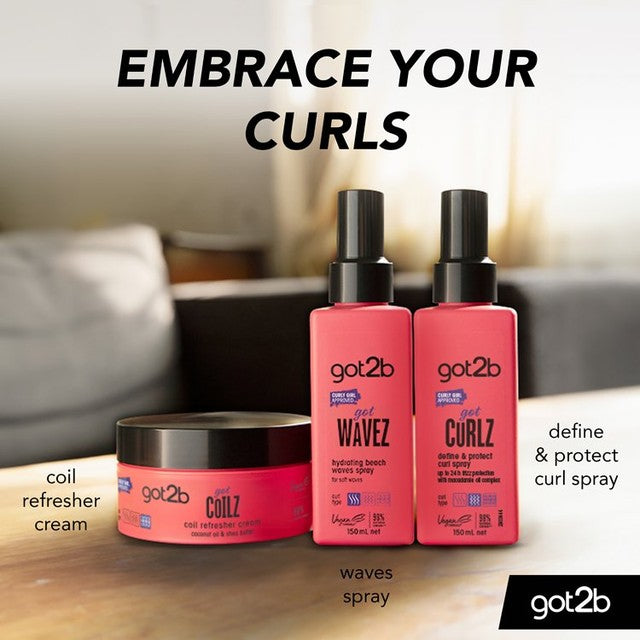 Got2b Got Curls Define & Protect Curl Spray 150ml, UK version