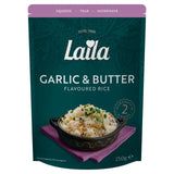 Laila Garlic & Butter Flavoured Microwave Rice 250g, UK version