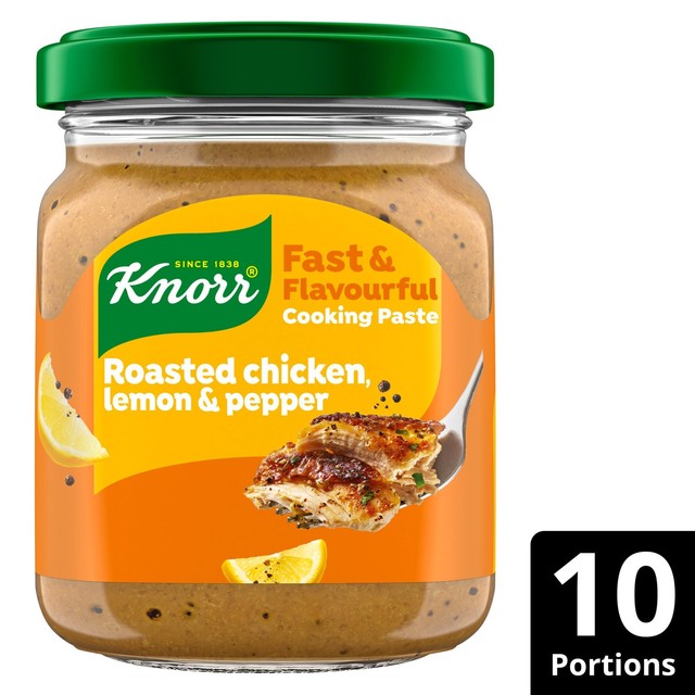 Knorr roasted chicken lemon and pepper cooking paste 165g, UK version
