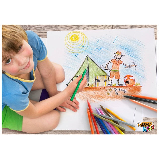 BIC Kids Plastidecor coloring crayons 12 pack - British product
