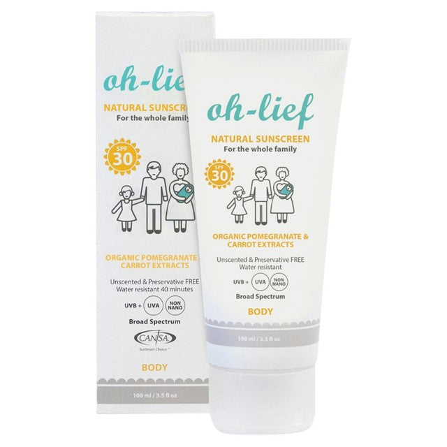 Oh Lief Mineral Natural Sunscreen Body SPF30, UK version
